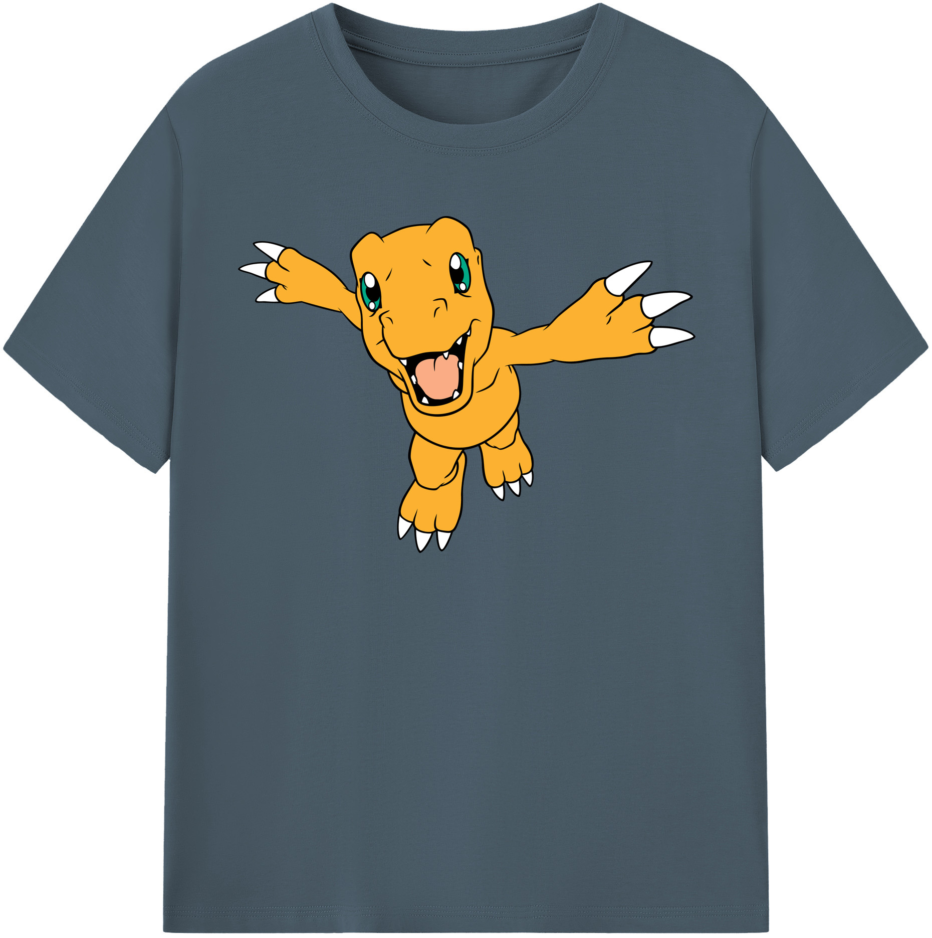 （画像用） Digimon デジタルモンスター/デジモン 綿100％半袖Tシャツ（フロントプリント）